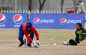 Asha Regmi of Nepal batting