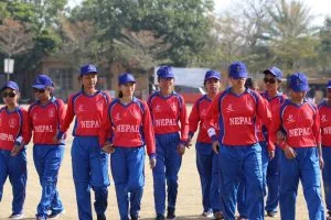 Nepal team after 10 wickets win over Pakistan